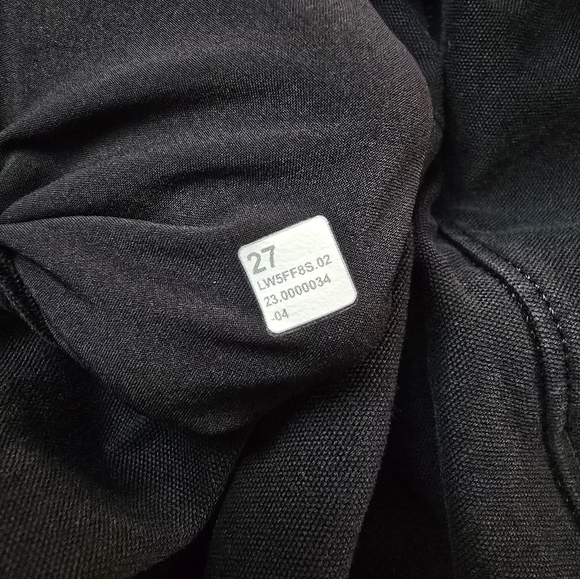 EUC Lululemon Black Five Pocket Pants Size 27 - Picture 2 of 6
